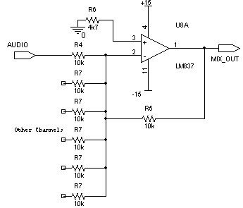 Six Channel Mixer And Amplifier