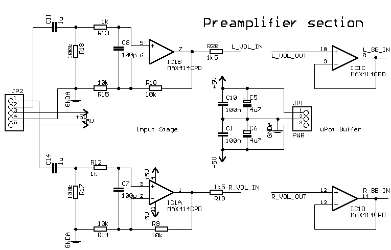 Preamplifier Input Stage